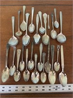Miscellaneous vintage collector spoons silver