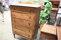 5 Drawer Oak Dresser