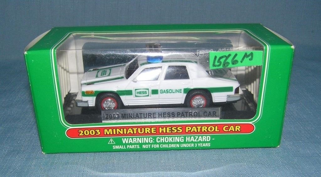 Vintage miniature Hess Patrol car