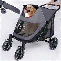 Dark Grey Dog Stroller With Wheels Bsts311416