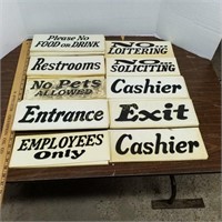 Plastic Sign Phrases For Commerical Busines