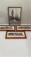 Train Wall Decor / Picture Frames