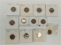 OF) assorted wheat pennies