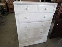 Painted White Vintage Chest of Drawers