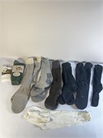 Wool Blend Winter Sock Lot, Sock SZ approx 9-11