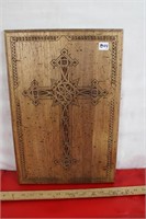 Hand Carved  Wooden Cross