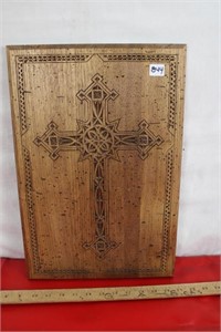 Hand Carved  Wooden Cross