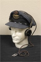 WW2 Royal Canadian Air Force Hat W/ Headphones