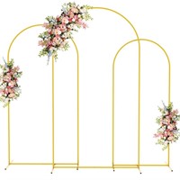 Fomcet Metal Arch Backdrop Stand Set of 3 Gold