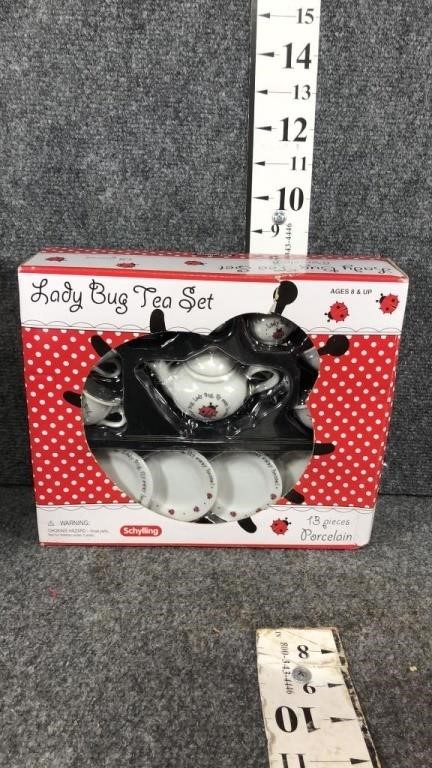lady bug tea set- porcelain