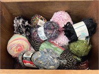 Yarn, wood box with handle
