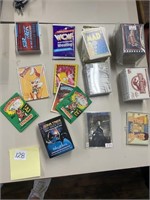 Lg lot collectors cards, garbage, pail, kids, Jura