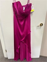 Bridesmaid Dress - Satin High/Low. SIZE 14