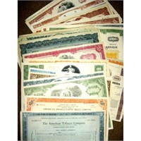 (50) Collectible Stock Certificates