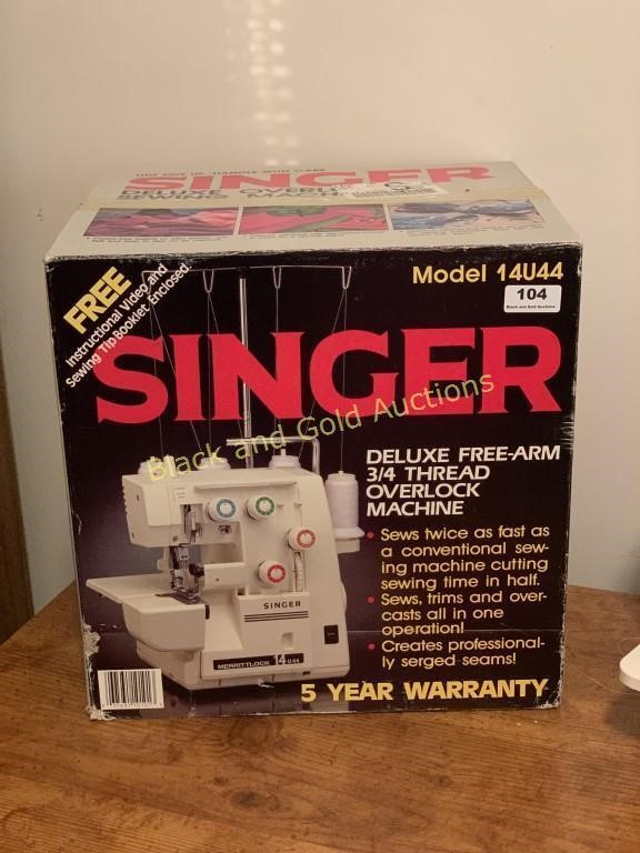 NIB Singer Model 14U44 Overlock Sewing Machine