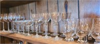 Four Sets of Six Bar Glasses