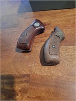 Charter arms and Smith and Wesson wood grips
