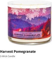$26.95 Harvest Pomegranate 3-Wick Candle  AZ2
