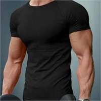 Linvich Mens Stretchy Ribbed Muscle Shirts Long