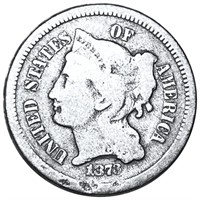 1873 Three Cent Nickel NICELY CIRCULATED