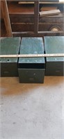 3 individual stacking file Cabinets