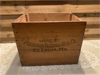 EMERSON ELECTRIC WOOD CRATE