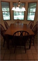 Solid wood Kitchen table and 6 chairs