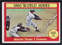 1961 Topps Baseball 1960 World Series Mantle #307