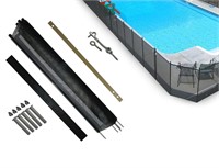 Life Saver Pool Fence  72-Foot  Black  6 Sections