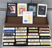 Eight Track Tapes & Holder