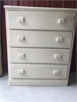 White Four Drawer Chest of Drawers