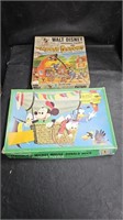 2 Vtg Mickey Mouse Puzzles