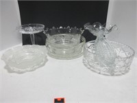 TRAY: 8PC ASSORTED GLASS/CRYSTAL DISHES