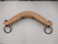 ANTIQUE HAND FORGED 27"  OX YOKE