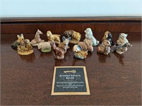 Assorted Wade Whimsy Painted Porcelain Animals