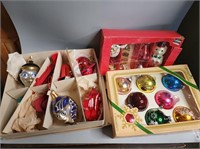 Vintage Christmas Ornaments Blown Glass +