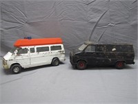 Lot of 2 Vintage Die Cast Vans