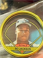 1990 Topps Coins Baseball Card Bo Jackson #19