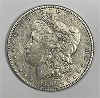 1891-S Morgan Silver $1 Extra Fine XF details
