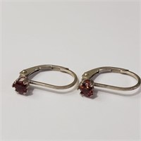 $100 Silver Garnet Earrings