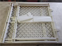 White Adjustable Baby Gate