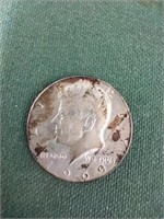 1969 D Kennedy half dollar