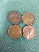 1941, 1942, 1956 and 1956 D wheat pennies