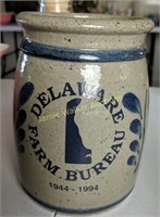 Signed Delaware Farm Bureau 1944-1994 Salt Glazed