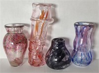 Lot of Art Glass Vases (Longest 10")