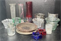 Assorted Glass Votive Candle Holders and