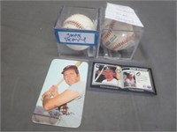 Signed Baseballs - Cards - Mark McGwire - Brooks