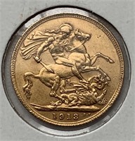 1913 Great Britain Gold Soverign