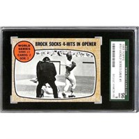 1968 World Series Brock Socks 4 Sgc 9 Mint