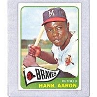 1965 Topps Hank Aaron Nice Shape Crease Free